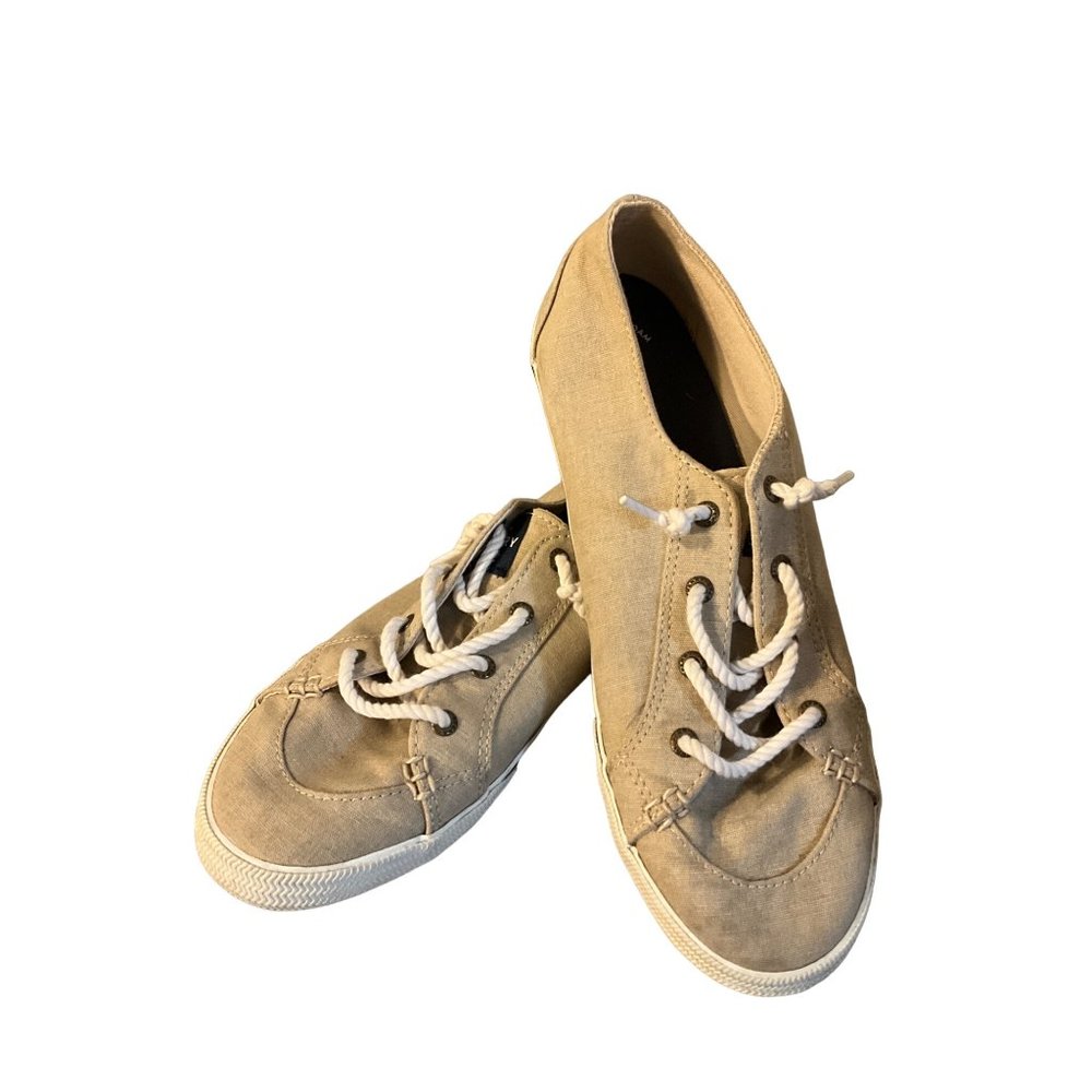 Women's Sperry Khaki Size‎ 9 No Tie slip on Loafers